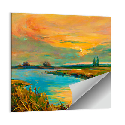 Lake Sunset Artwork Wall Art