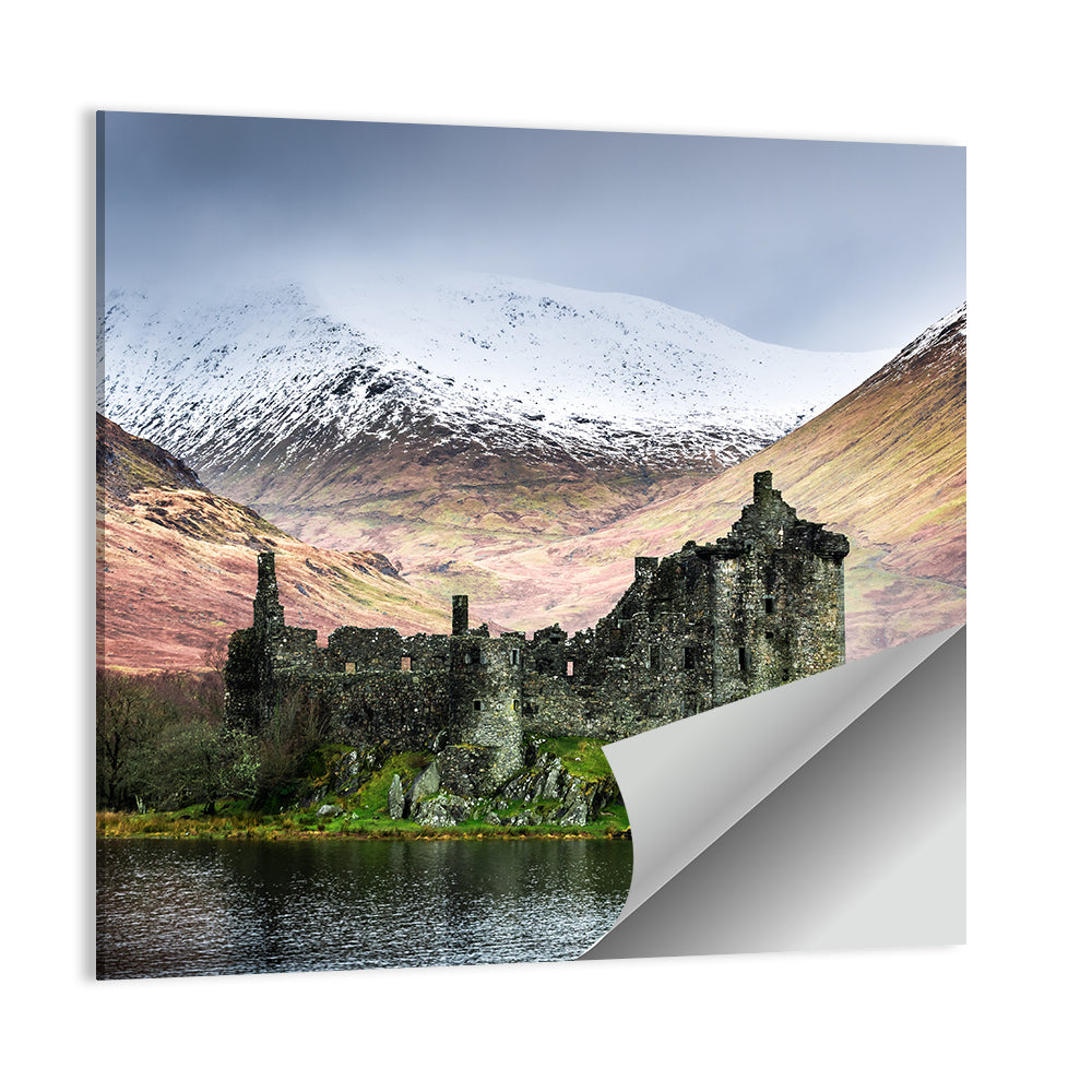 Kilchurn Castle in Winter, Loch Awe Wall Art