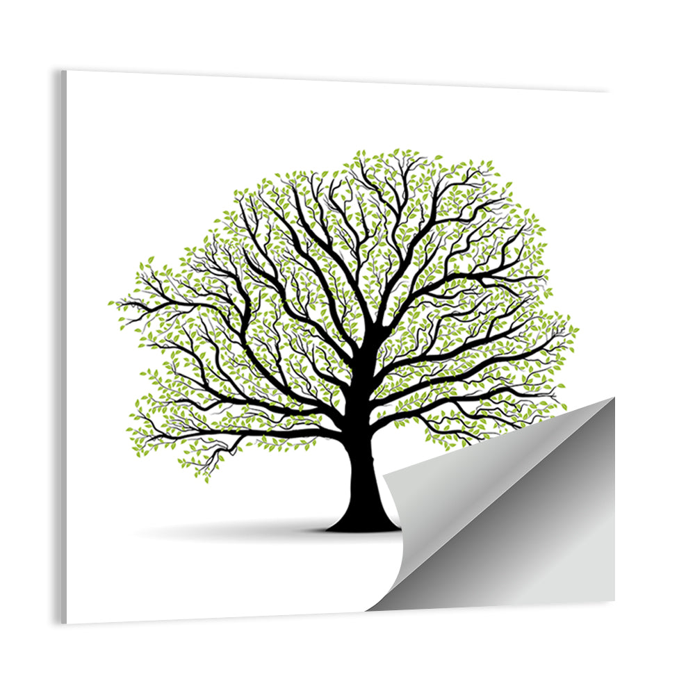 Vector Tree Silhouette Wall Art