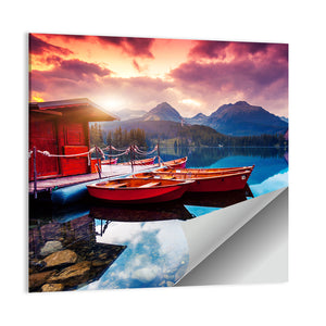 Mountain Lake In National Park High Tatra Slovakia Wall Art