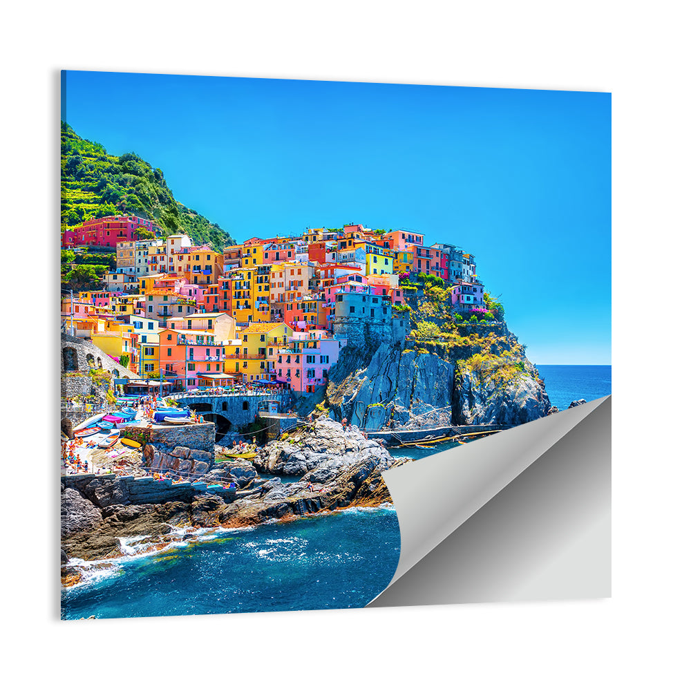 Manarola Cliffside Village Wall Art