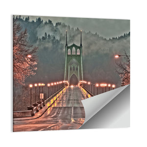 St. Johns Bridge In Portland Wall Art