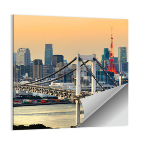 Tokyo Tower & Rainbow Bridge Wall Art