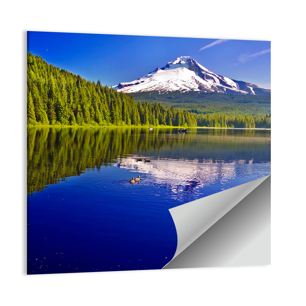 Mt Hood Reflected in Trillium Lake Wall Art