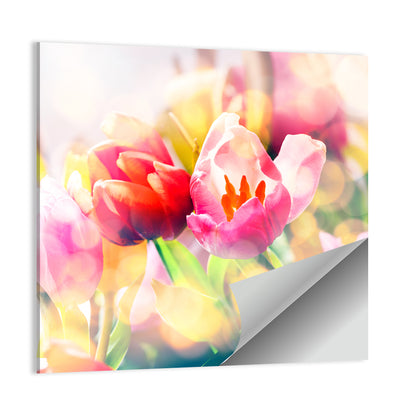 Artistic Spring Tulips Wall Art