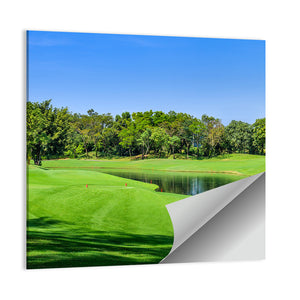 Green Golf Course Thailand Wall Art