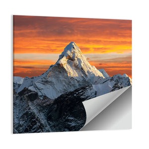 Evening View Of Ama Dablam Wall Art