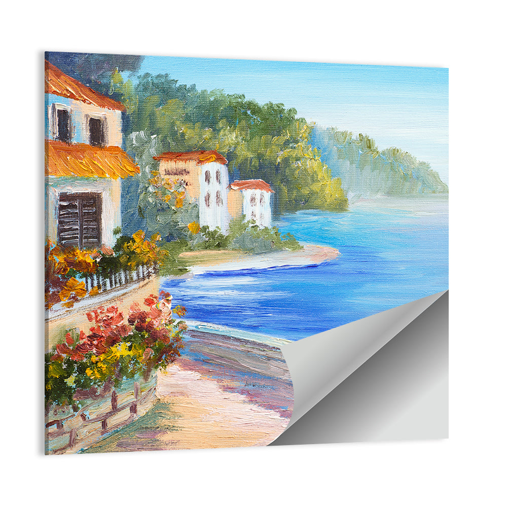 Rest Houses by the Sea Wall Art