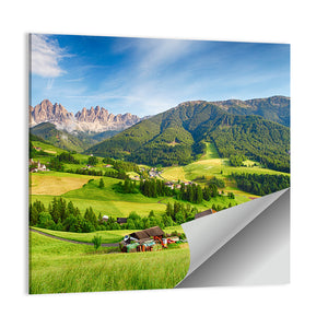 Dolomites Alps Mountain Val di Funes Wall Art