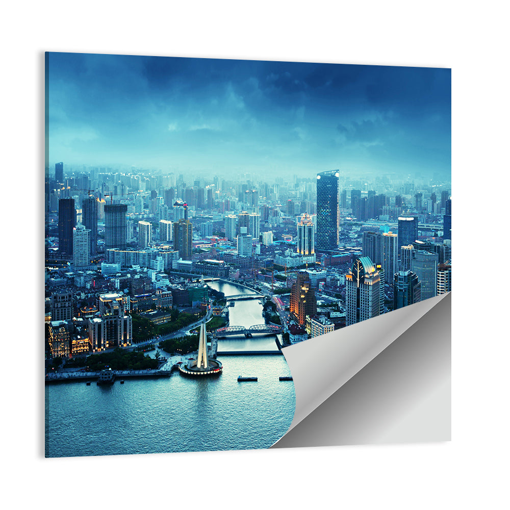 Shanghai at Sunset Wall Art