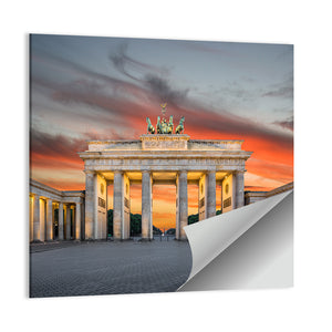 Brandenburg Gate In Berlin Wall Art