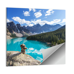 Moraine Lake In Banff National Park Wall Art