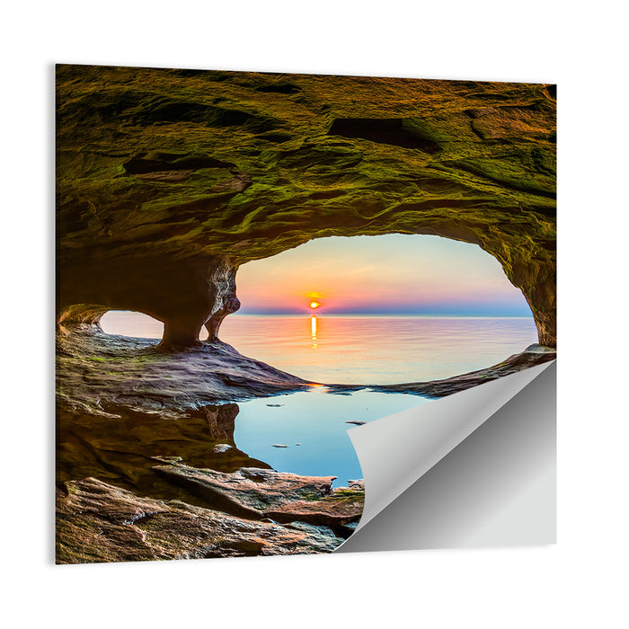 Chapel Rock Sunset, Lake Superior Wall Art as a poster print