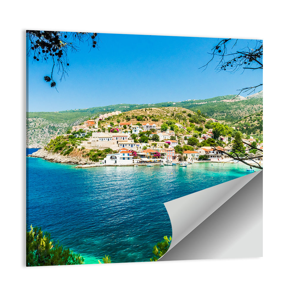 Assos Village, Kefalonia Bay Wall Art