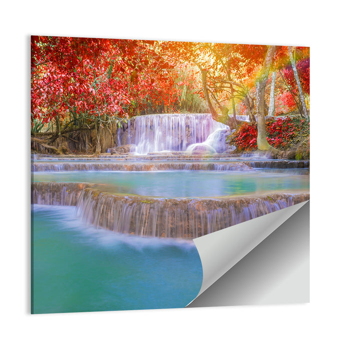Tat Kuang Si Tiered Waterfalls Wall Art as a poster print