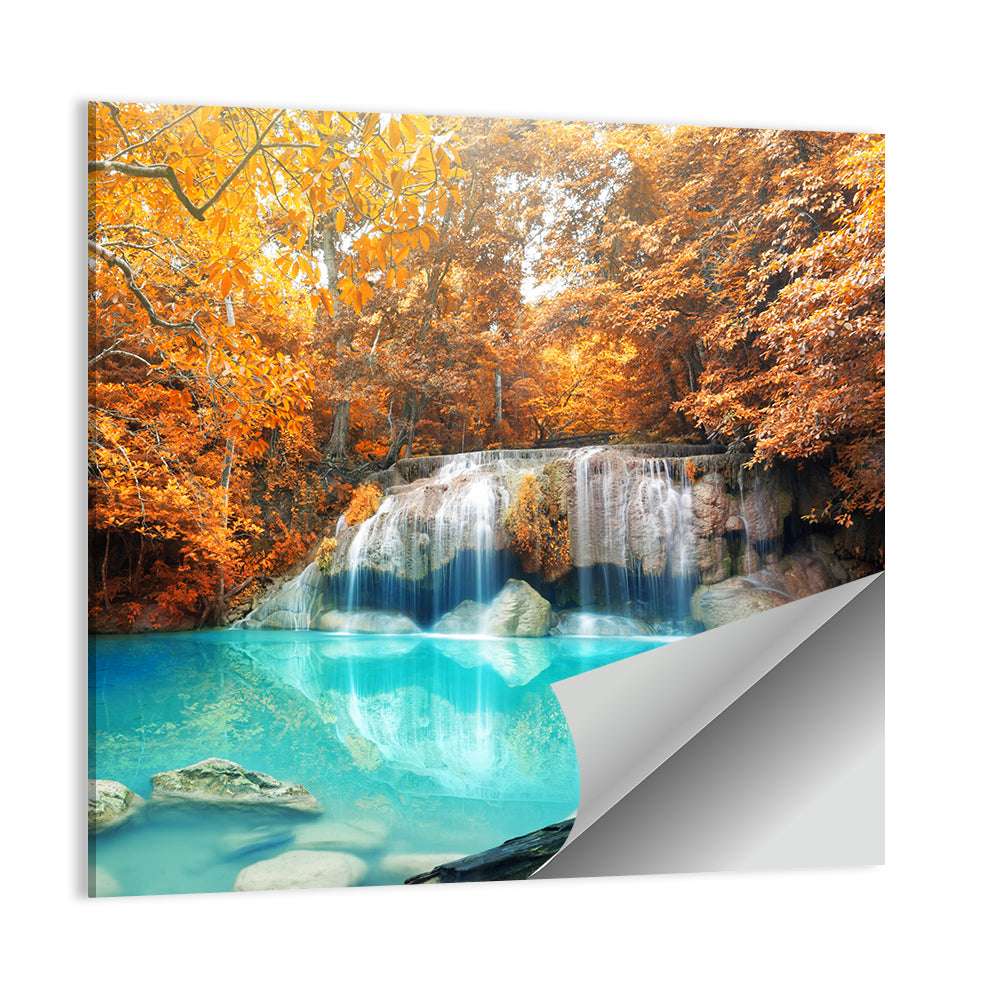 Erawan Waterfall National Park Kanjanaburi Wall Art