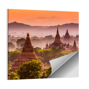 Bagan Old Temples In Myanmar Wall Art