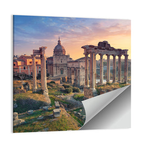 Roman Ruins In Rome Italy Wall Art