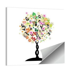 Floral Tree Illustration Wall Art