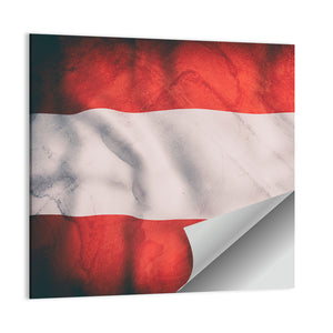 Waving Austria Flag Wall Art