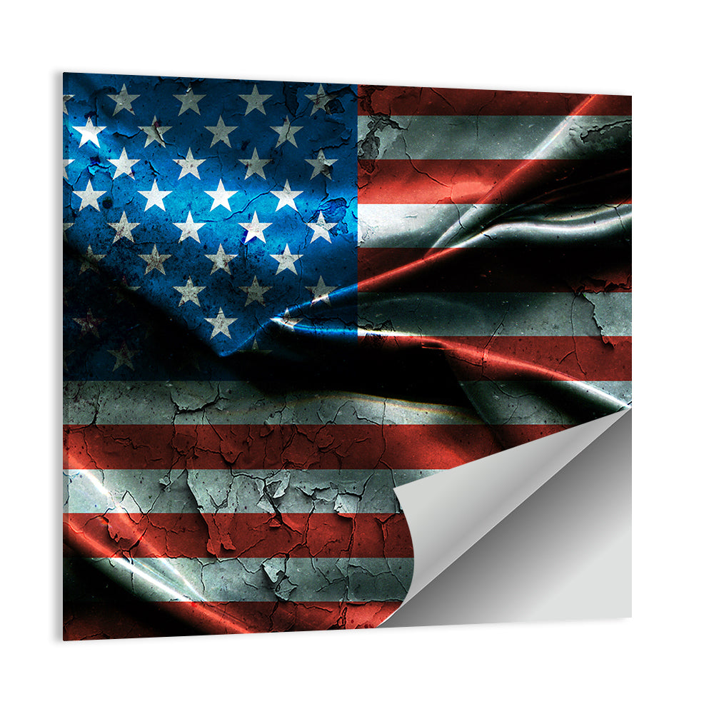 Distressed American Flag Wall Art