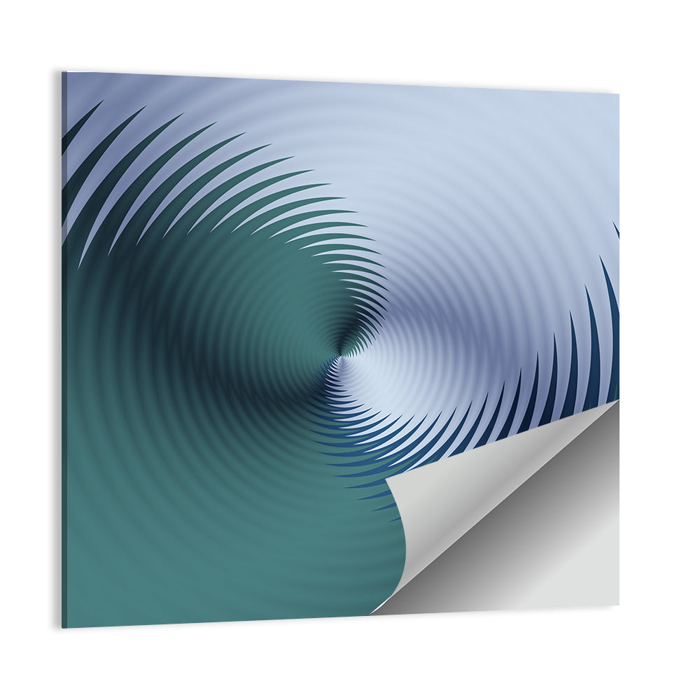Hypnotic Floral Vortex Wall Art