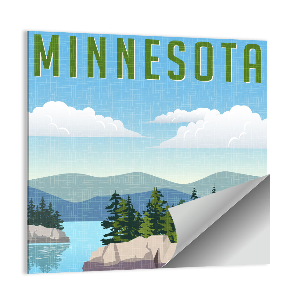 Retro Minnesota Travel Wall Art