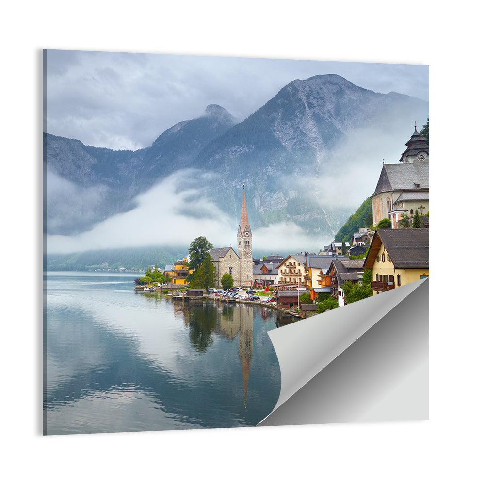 Hallstatt Mountain Village Wall Art