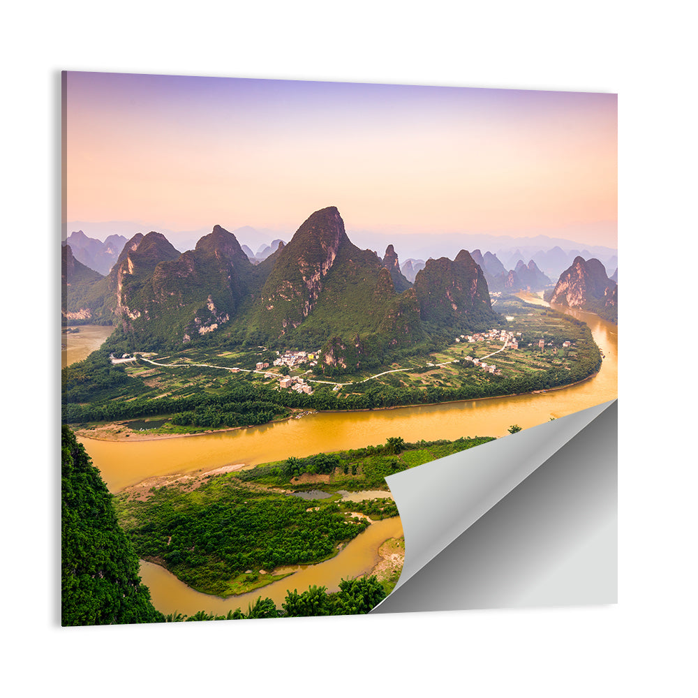 Xingping Karst Mountains Wall Art