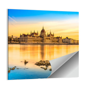 Budapest Parliament At Sunset Wall Art