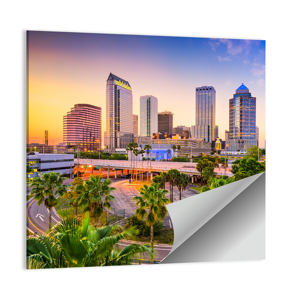 Tampa Downtown Skyline Florida Wall Art