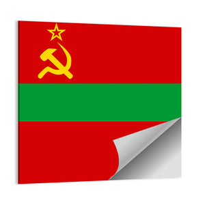 Flag Of Transnistria Wall Art