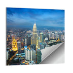Kuala Lumpur Petronas Towers Skyline Wall Art
