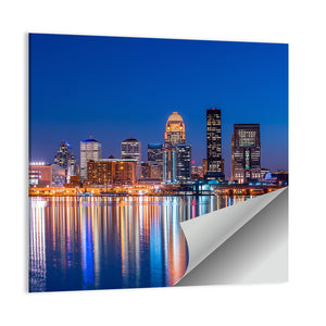 Skyline Downtown Louisville In Kentucky Wall Art