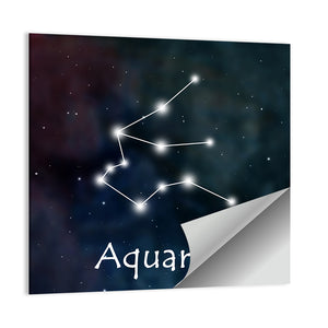 Aquarius Horoscope Constellation Wall Art