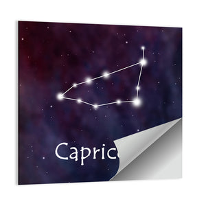 Capricorn Horoscope Constellation Wall Art