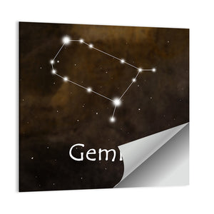 Gemini Horoscope Constellation Wall Art