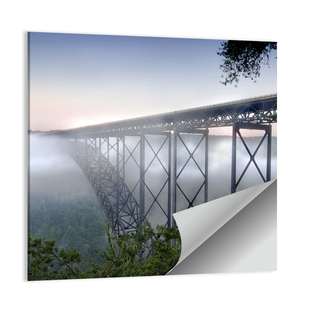 New River Gorge Bridge at Dusk Wall Art