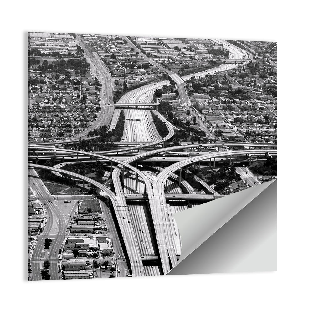 Highway Crossing At Los Angeles Airport Wall Art