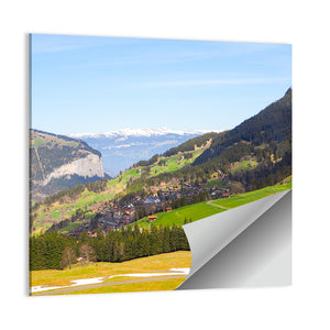 Jungfrau Mountain With Snow & Mountain Wall Art