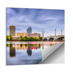 Massachusetts Downtown Skyline Wall Art