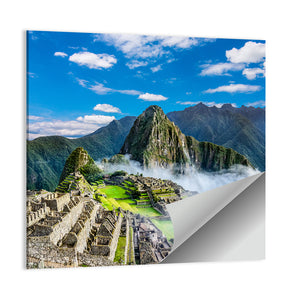 Machu Picchu In Mountains Wall Art