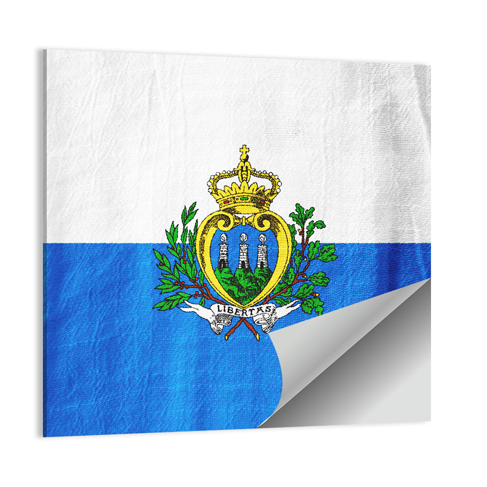 San Marino National Flag Wall Art