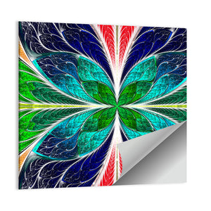 Stained-Glass Window Style Pattern Wall Art