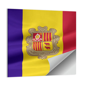 Flag Of Andorra Wall Art