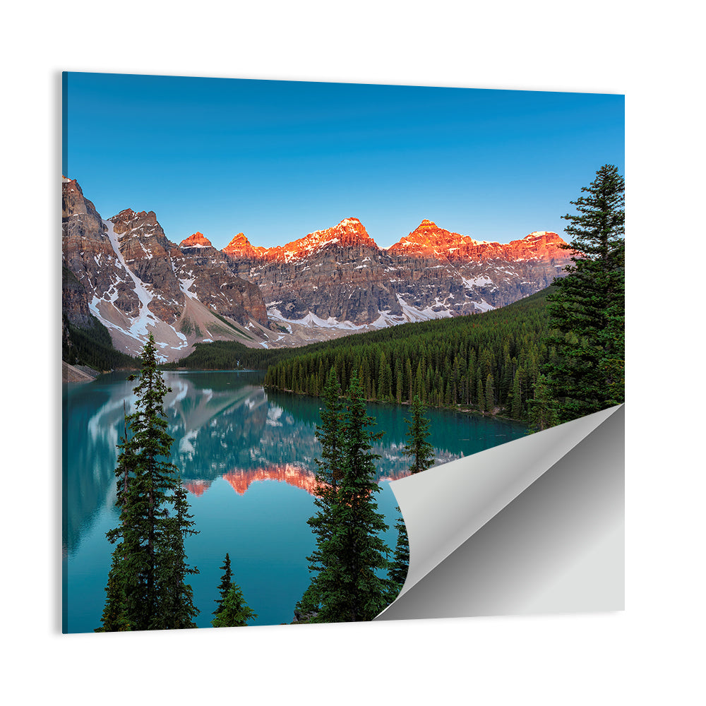 Sunrise at Moraine Lake Wall Art