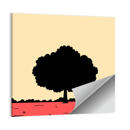 Big Tree Silhouette Wall Art