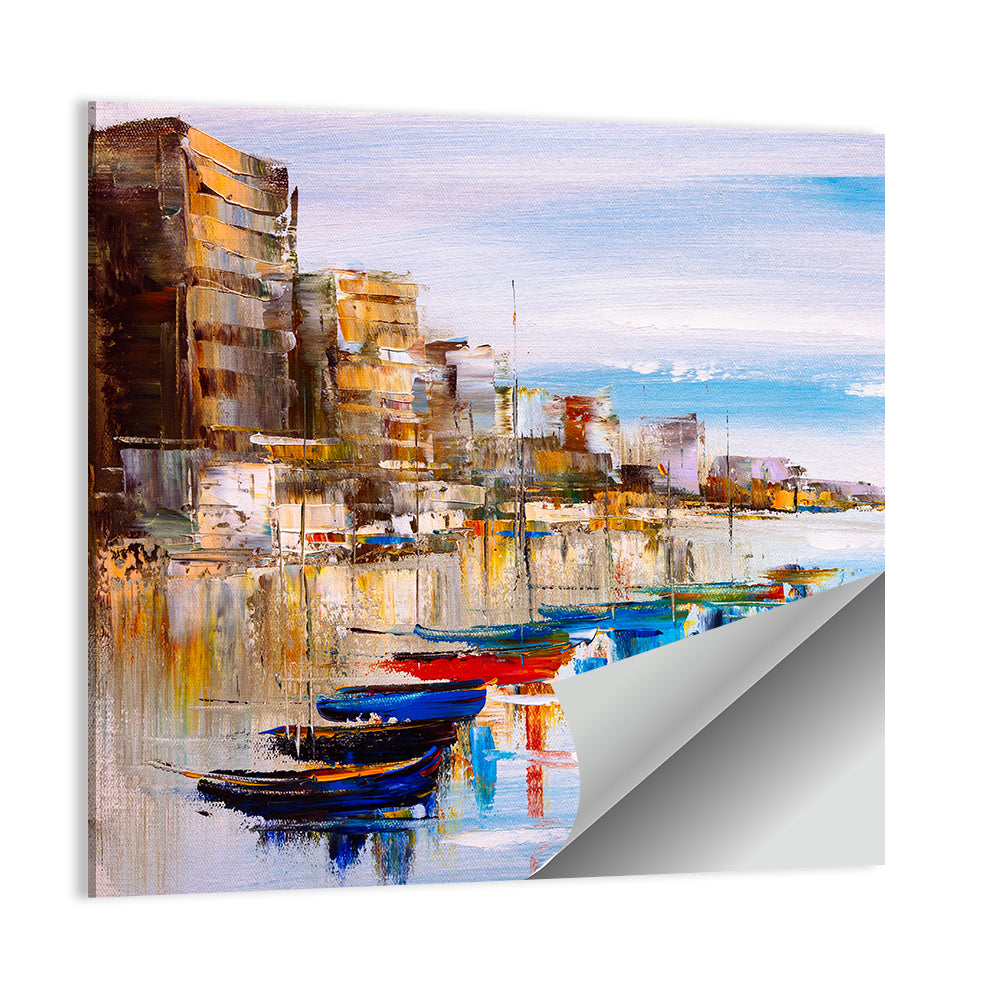 Harbor Oil Painting Wall Art