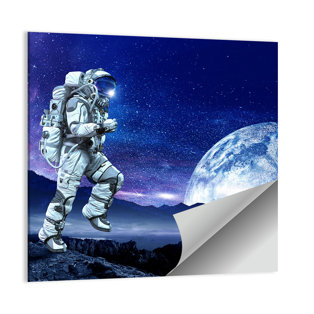 Running Astronaut Wall Art
