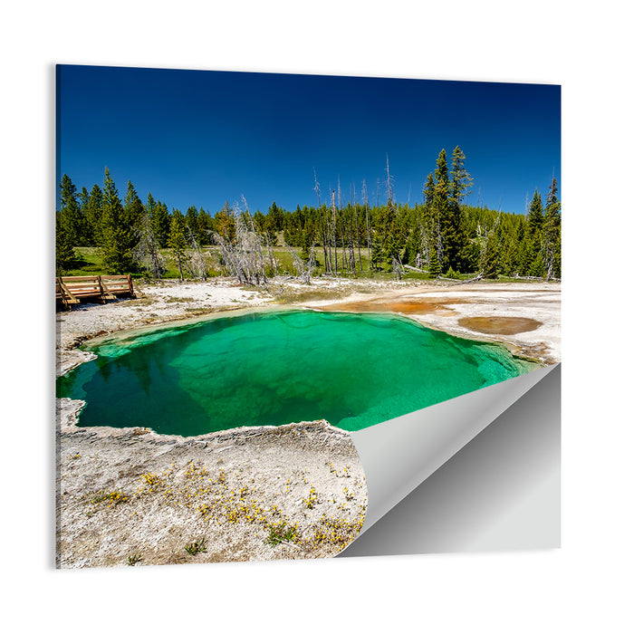 Abyss Pool in Yellowstone Wall Art as a poster print